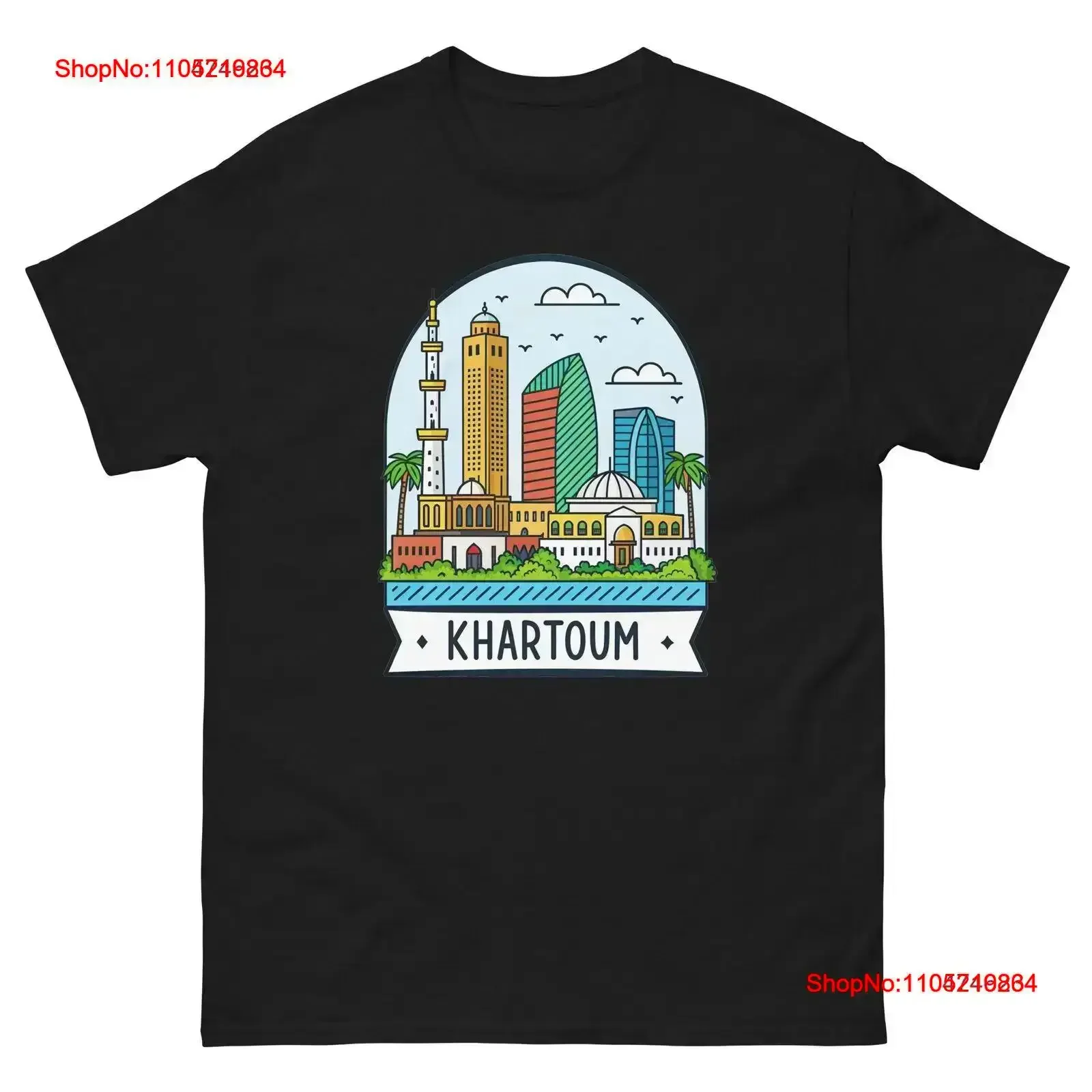 

Khartoum World Travel Urban Area City T Shirt vintage Washed Stylish fashion Casual Slightly graphic Versatile homme vintage