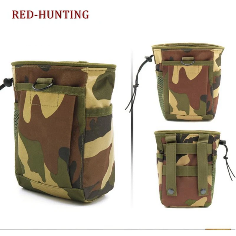 

Тактическая сумка для дампа журнала Molle на шнурке, регулируемый ремень, практичная поясная сумка, кожаный чехол на бедре, уличная сумка для боеприпасов