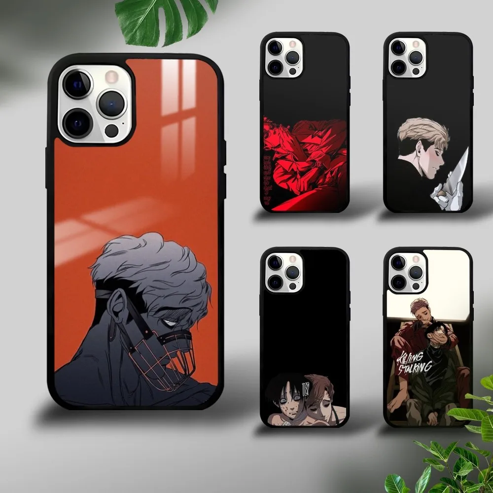 Anime K-Killing Stalking Phone Case For iPhone 16 15 14 13 12 11 Pro Xs Max Mini Plus Celulares Hard Funda