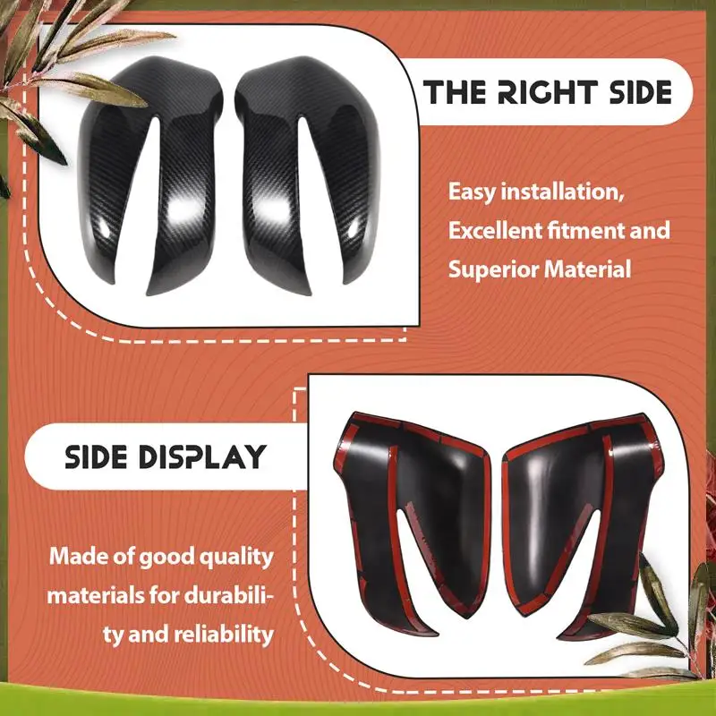 

AB98-Car Rearview Mirror Cover Trim Bezel Exterior Styling ABS Carbon Fiber For Honda Civic 8Th Sedan 2006-2011