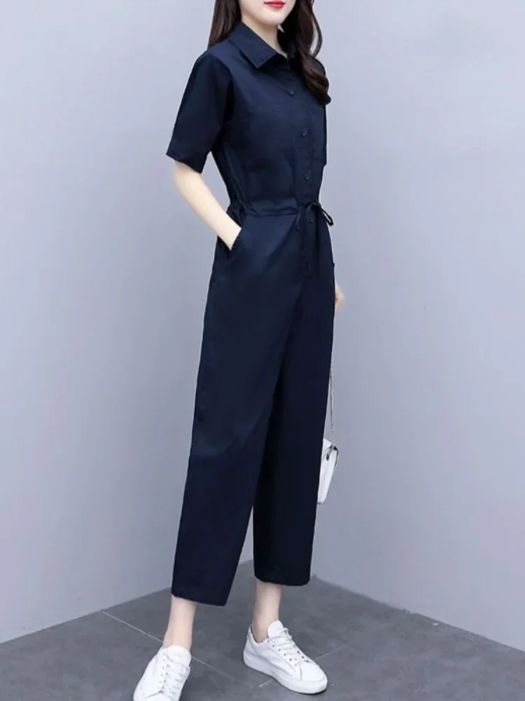 Trousers Woman Summer 2024 Top and Pant Sets for Women 2 Pieces Draw String Comfortable Outfit Cheap Casual Elegant Aesthetic D