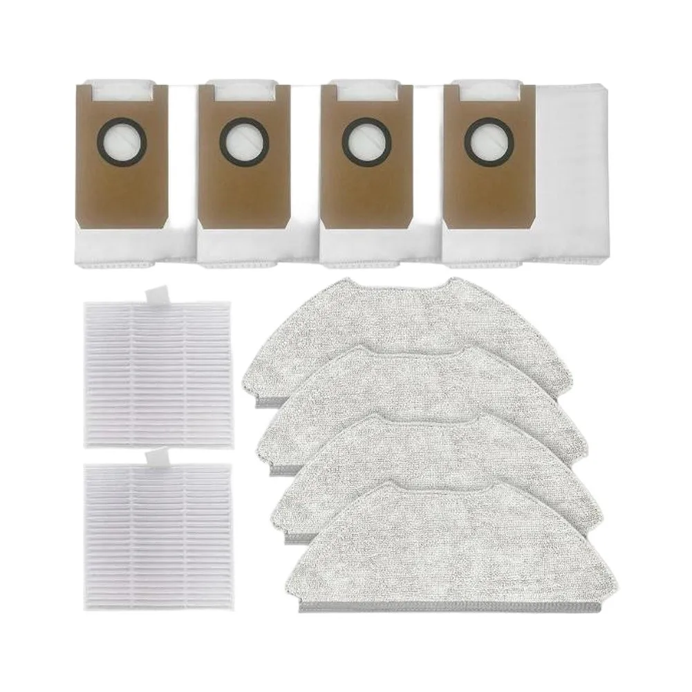 4 Dust Bags 4 Mop Cloths 2 HEPA Filters for Airrobo For T20 Robotic Vacuum Cleaner Maintenance and Performance
