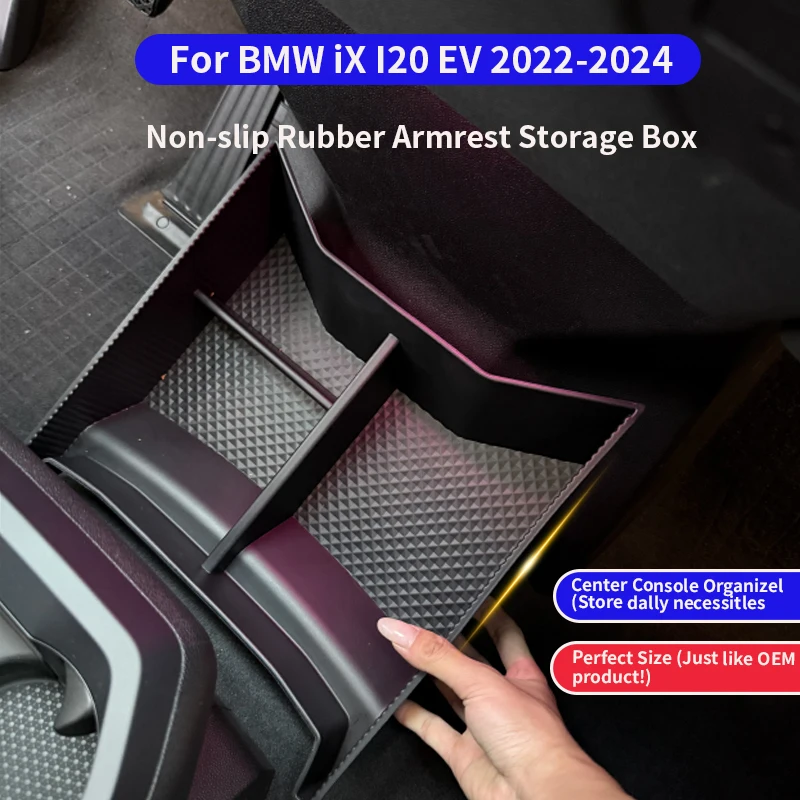 

For BMW IX I20 Elektro EV 2022-2024 The space of the storage box on the lower layer of the center console expands accessories