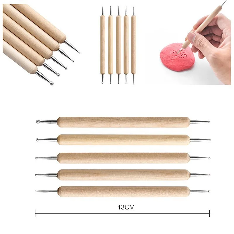 32Piece Ceramic Handcraft Tool Set，Clay ToolsdiyCarving Knife Stone Plastic Clay Soft Pottery Clay Sculpture Accessories with St