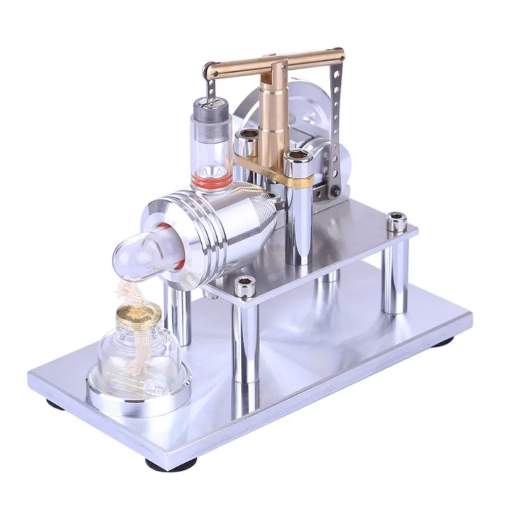 

Stirling Engine Model Hot Air Balanced Metal Stirling Engine Model Educational Science Experiment Toy Desktop Decoration
