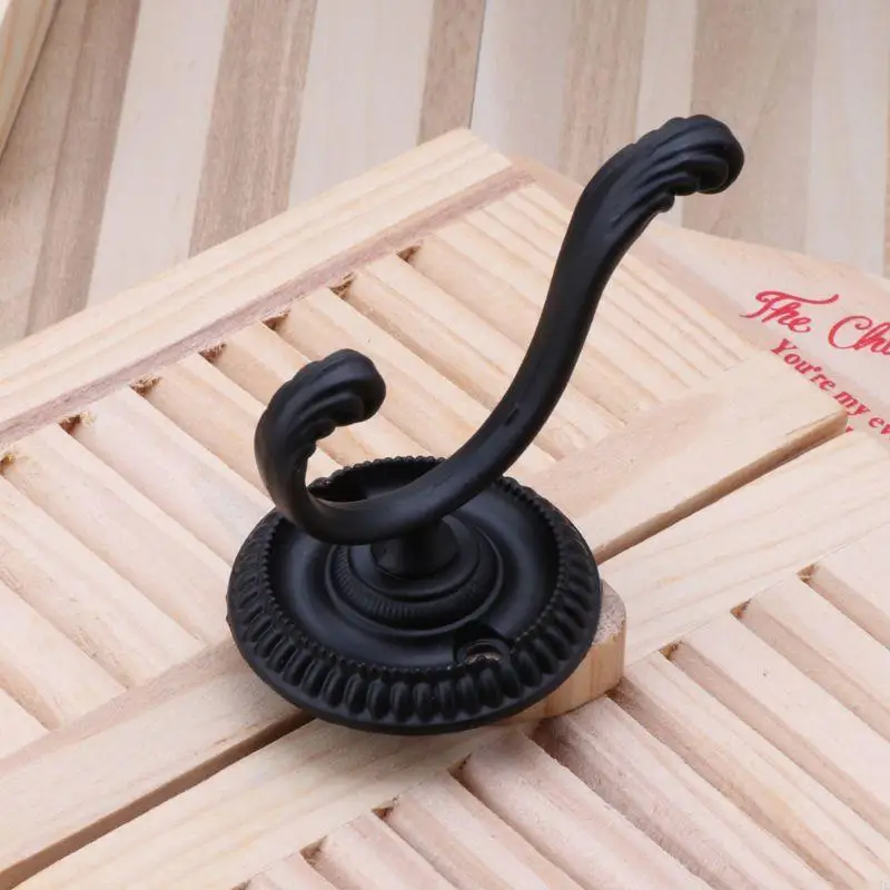 103C สังกะสีอัลลอยด์แขวนหมวก Coat Hooks โบราณแขวน Up & Down Double-hook Heavy Duty Robe ผู้ถือ Rustic farmhouse Decor