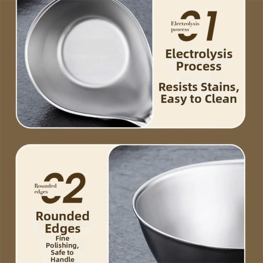 

Stainless Steel Sauce Dish Food Grade Multiple Purposes Seasoning Cup Spoon Shape Rustproof Food Container Salad Dressing