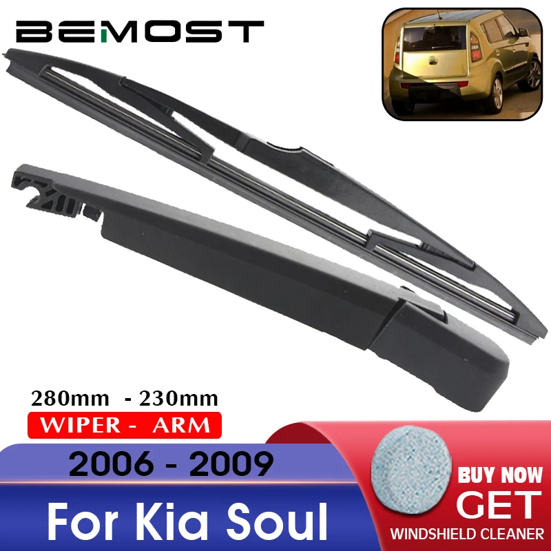 BEMOST Auto Car Rear Windscreen Winshield Wiper Blade Arm Soft Natural Rubber For Kia Soul 280mm Hatchback 2006 2007 2008 2009