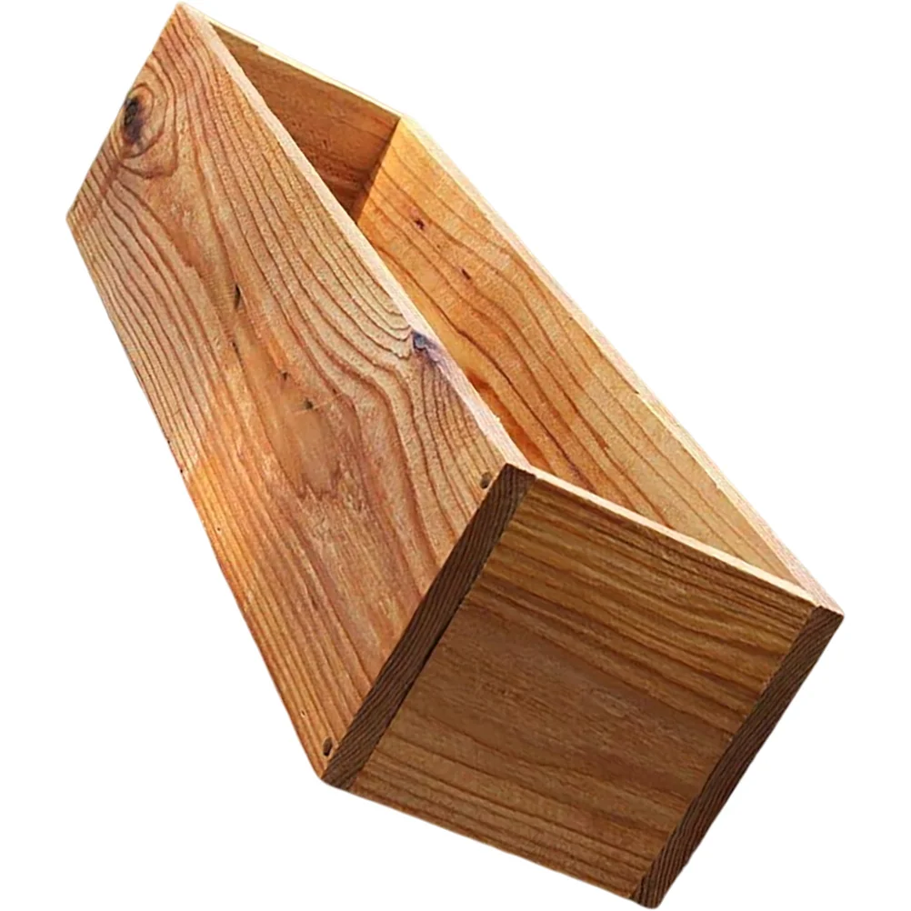 Antiseptic Wood Flower Box Plant Pots Indoor for Plants Window Boxes Rectangular Planter Outdoor