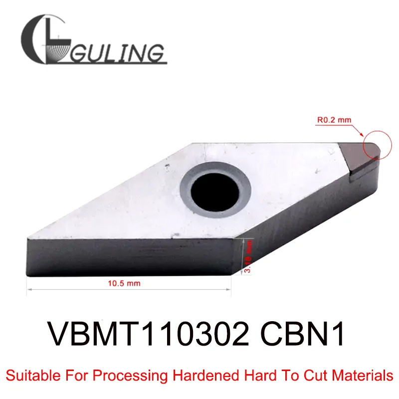 

Quenched Steel Processing CBN Cubic Boron Nitride After Heat Treatment VCGT160404 High Hardness CNC Turning Tool Carbide Inserts