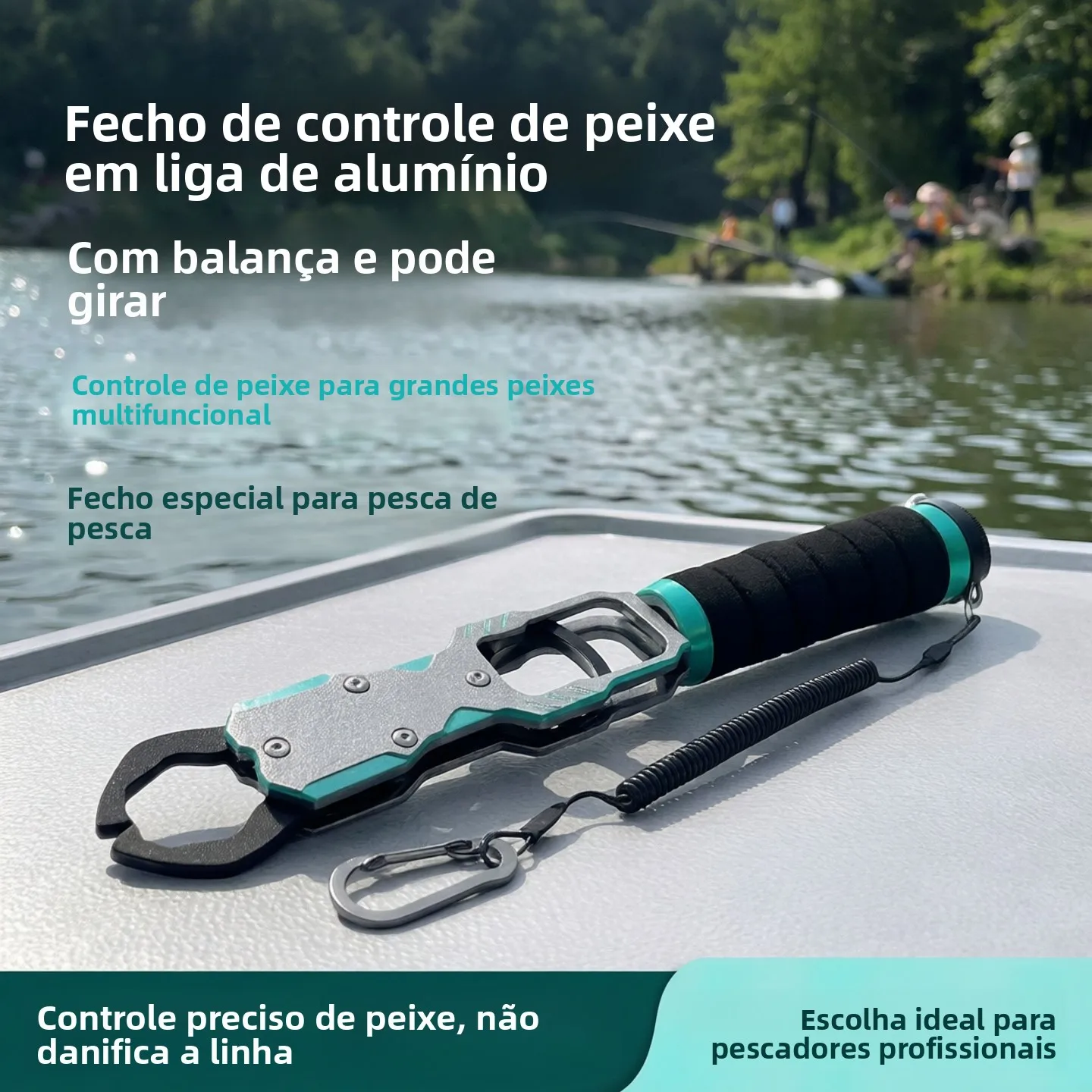 アルミ合金釣り具計量スケールルアーコントローラー大型魚専用多機能フィッシュグラバーロックフィッシュクランプ
