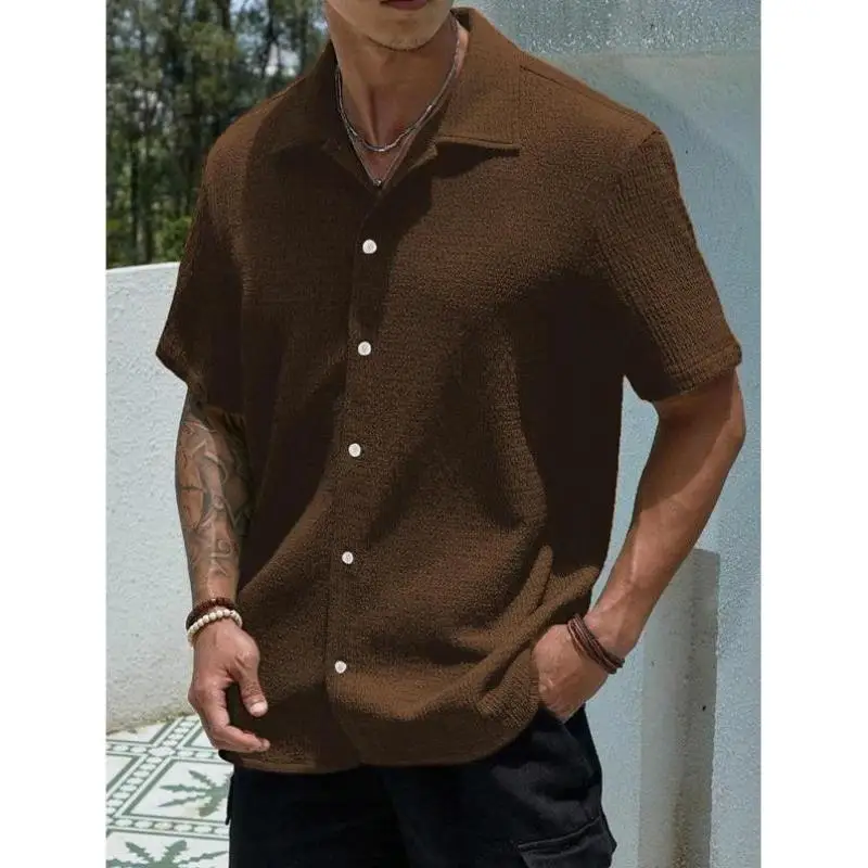 

Мужская повседневная ort Sve Pure Color irt Удобная дышащая моющаяся искусственная кожа с застежкой на талии Thiened Winter-Goto