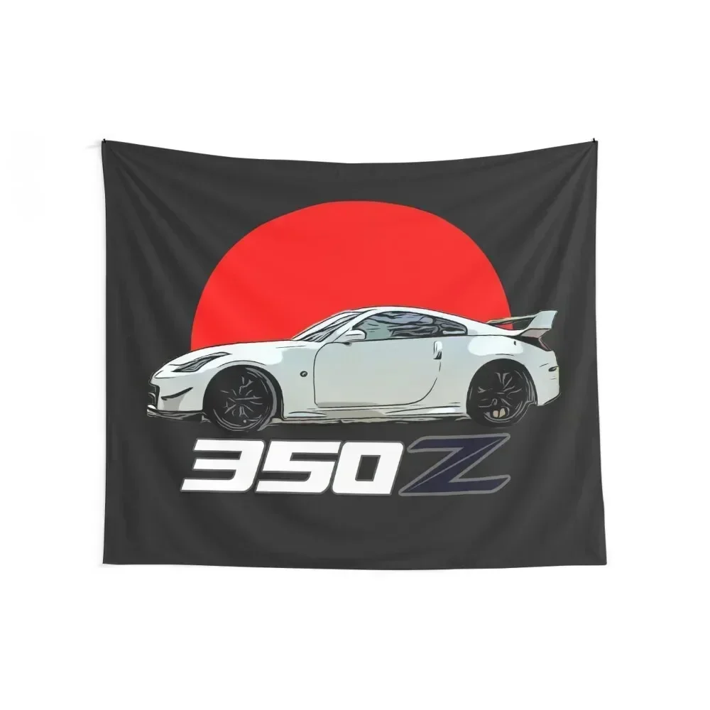 white 350z Tapestry Room Decor Aesthetic Decoration Home Decor Home Tapestry