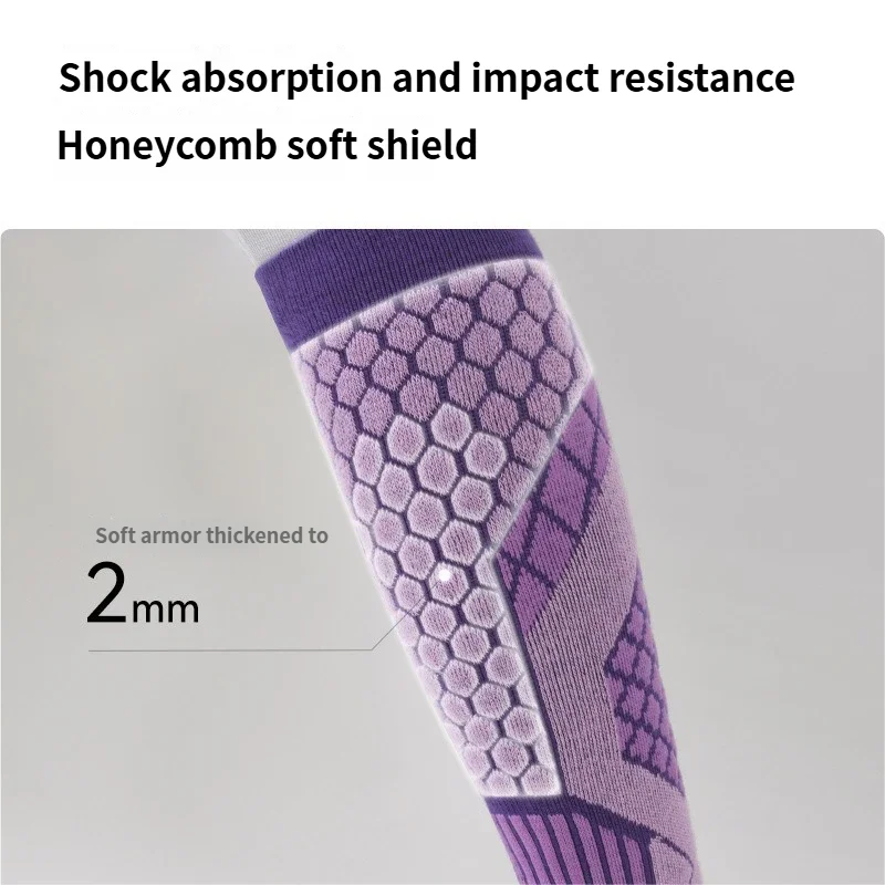 جوارب تزلج حرارية شتوية للرجال والنساء - مقاومة للرياح، سريعة الجفاف، دفء سميك لركوب الدراجات وتسلق الجبال والرياضات الخارجية