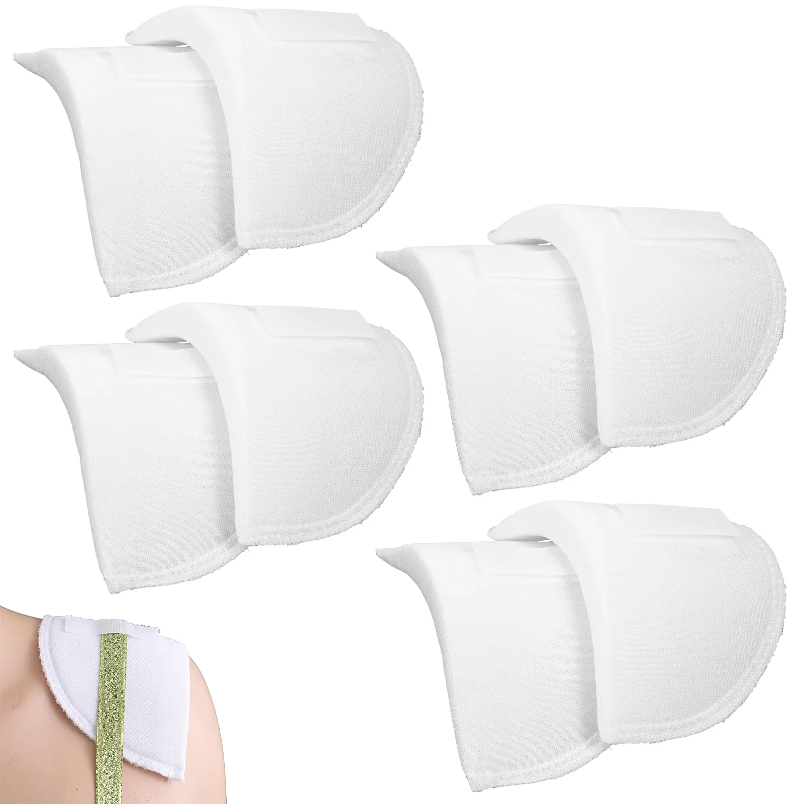 4 Pairs Shoulder Pad 0.59 in Thickness Sponge Shoulder Pad for Women Clothing Reusable for Men Blazer Clothes Accessories