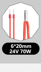 Trianglelab 24V 70W Heizpatrone Rot 6x20mm Mit 100CM Kabel 3D-Drucker für V6 HOTEND Volcano MK8 MK9 CR-10 Ender 3 – Detail 9