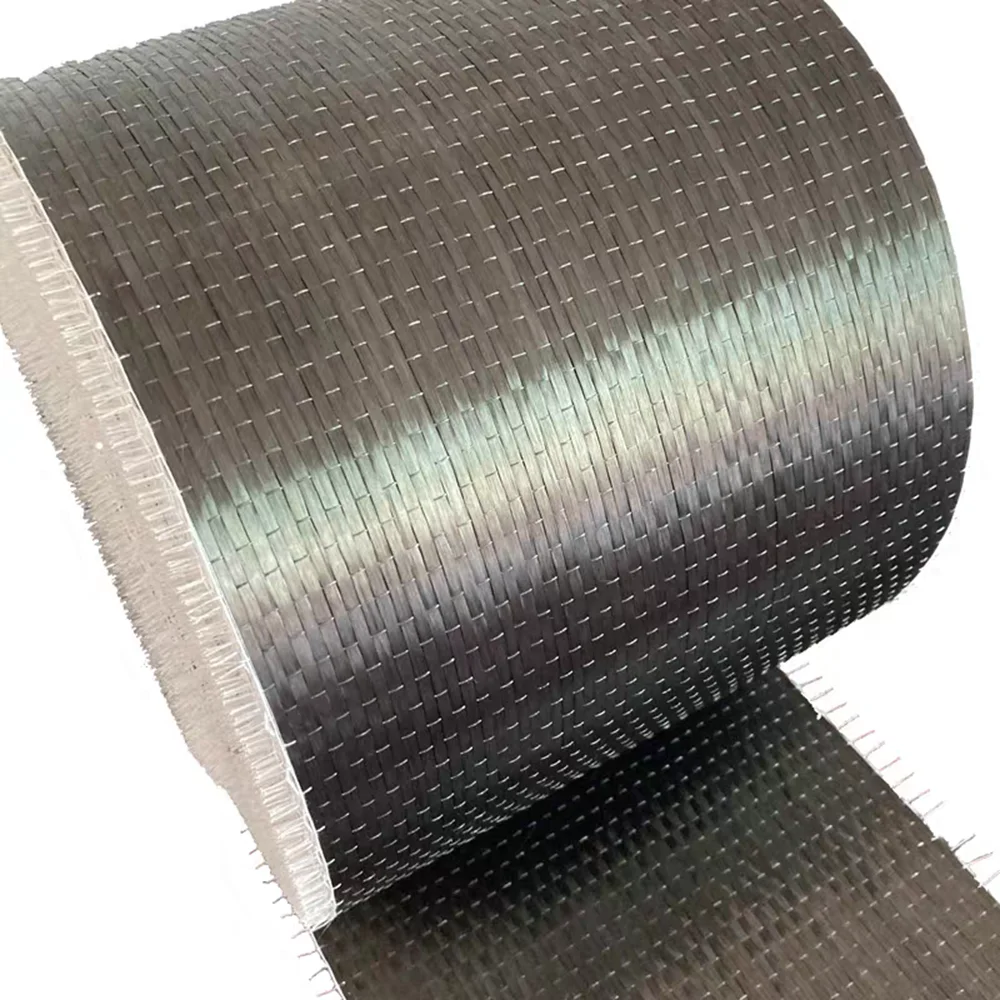 12k 200g UD Carbon Fiber Fabric  Unidirectional cloth For Building And Bridge construction and repair