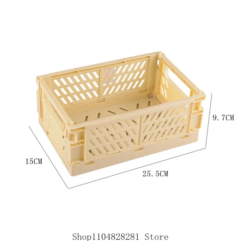صندوق تخزين بلاستيكي قابل للطي، سلة قابلة للطي، صناديق ألعاب مجوهرات لطيفة للمكياج، منظم صندوق تخزين محمول