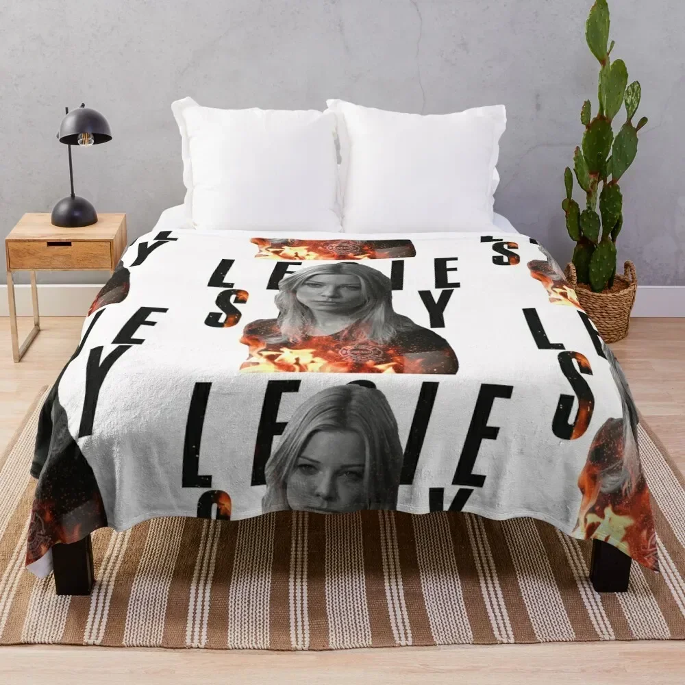 

Leslie Shay - Chicago Fire Throw Blanket For Decorative Sofa Camping Blankets