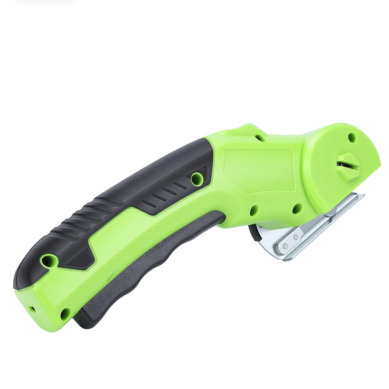 Elektryczny nóż do kartonu 320 obr./min, akumulatorowe nożyce elektryczne z wskaźnikiem naładowania baterii i światłem LED do dywanów, tkanin i skóry.