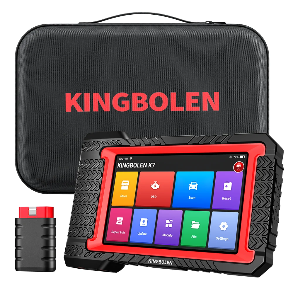 [Lebenslange kostenlose Updates – KINGBOLEN K7 CANFD] Fortschrittliche Steuergerät-Codierung, Aktive Tests, 28 Service-Funktionen – Diagnosegerät für deutsche Fahrzeuge / OBD-Scanner