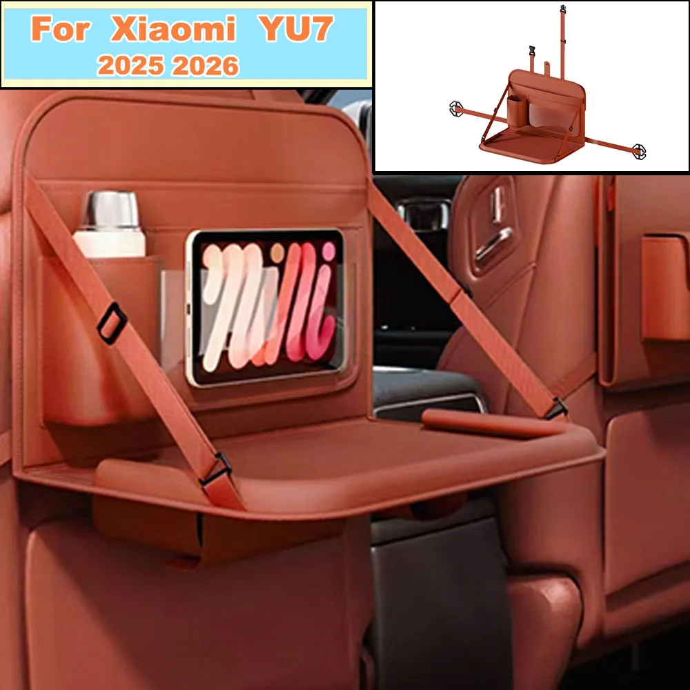 Car Foldable Desk For Xiaomi YU7 2025 2026 Multifunctional Vehicle Laptop Office Table Eating Dinner Tray Car Refit Interior