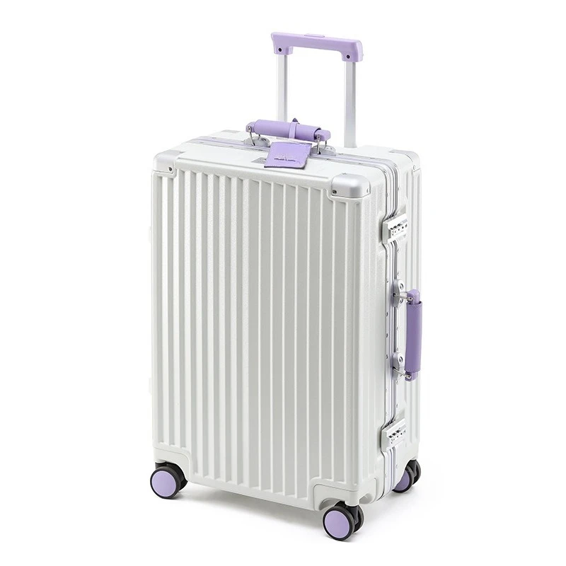

Luggage 24 inch anti drop 20 inch small boarding case aluminum frame trolley password case travel bag