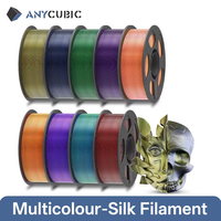 ANYCUBIC Dual-Color Silk Filament Silk Texture FDM 3D Printer PLA Filament Shine Bright Multicolor Silk 3D Printing Material