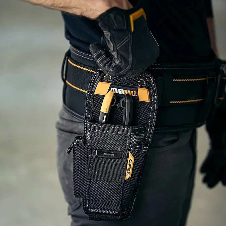 

TOUGHBUILT TB-CT-35-M Средний чехол для плоскогубцев с 3-мя карманами и петлями Сверхмощная конструкция с зажимом для ремня Сумка для хранения инструментов