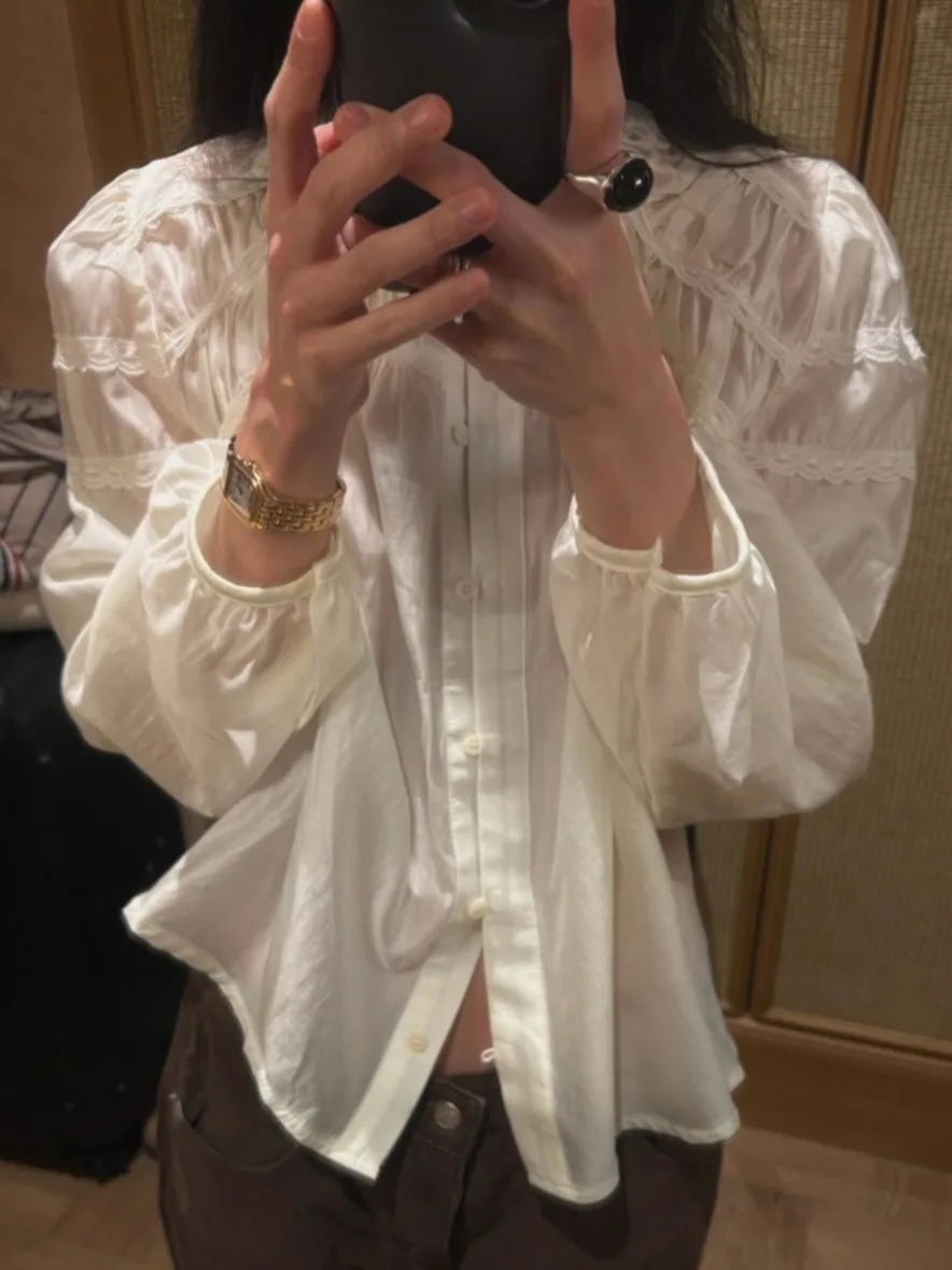 Ele Chic Długa bluzka damska na wiosnę 2026, uniwersalny fason, luźny krój, wysoka jakość, elegancka bluzka damska.