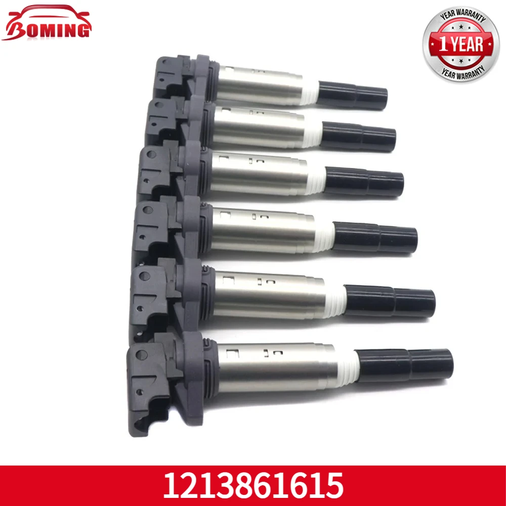 

12138616153 Car Ignition Coils 6PCS For BMW X1 X2 X3 X4 X5 X6 Z3 Z4 Z8 328I 528I 528I 528XI 530I For MINI PEUGEOT ROLLS-ROYCE