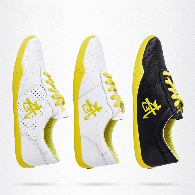 Genuine Cowhide Leather Synthetic LeatherTai Chi Shoes for Kung Fu Wushu Martial Arts Soft Flexible Sole Light weight Men Women