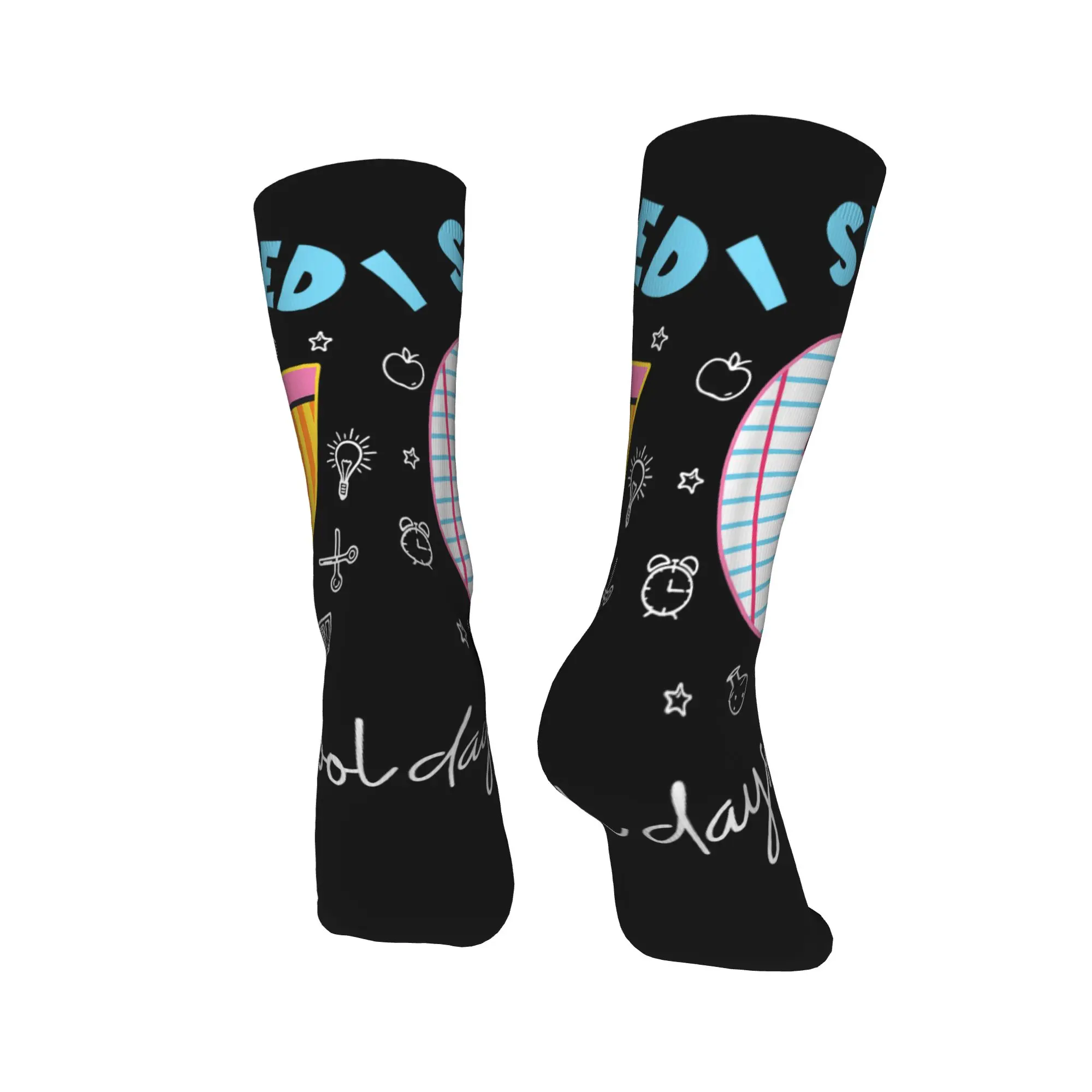 لقد نجوت 67 يومًا من المدرسة جوارب مضحكة ميمي تصميم جوارب مضادة للانزلاق جوارب للزوجين جوارب تسلق قوطية للخريف قابلة للتنفس