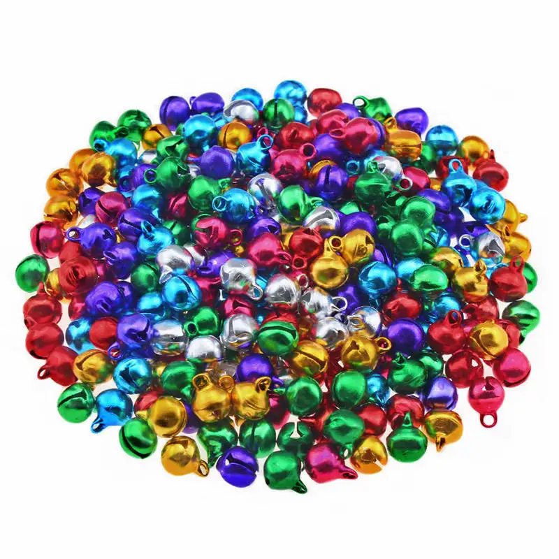 100Pcs Jingle Bells Iron Loose Beads Small For Festival Decoration/Christmas Tree Decorations/DIY Crafts Accessories Decoration