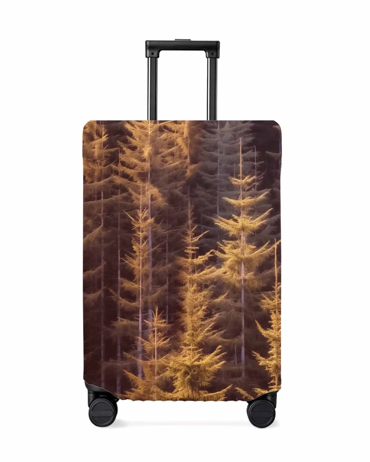 Wallpaper Forest Tree Autumn Stretch Suitcase Protector Baggage Dust Case Cover For 18-32 Inch Travel