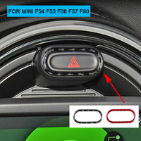 Car Safety Warning Light Button Sticker For MINI Cooper JCW F54 F55 F56 F57 F60 Countryman Clubman Interior Decorative Stickers