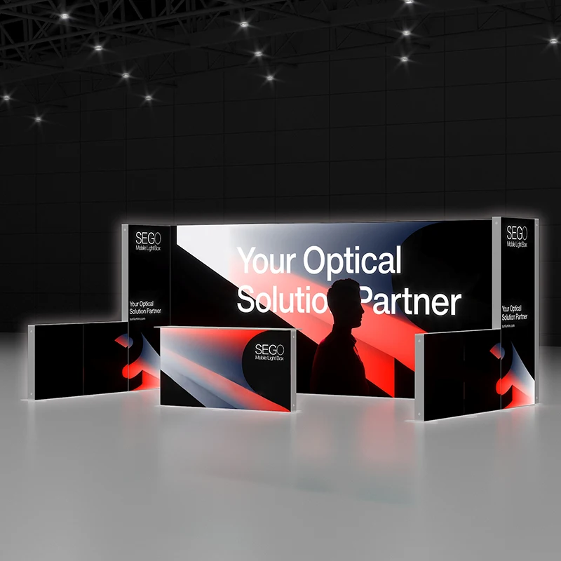 Parede profissional da caixa de luz da propaganda do diodo emissor de luz da luminância 3x6m, cabine de exposição retroiluminada modular 10x20ft para a promoção da marca