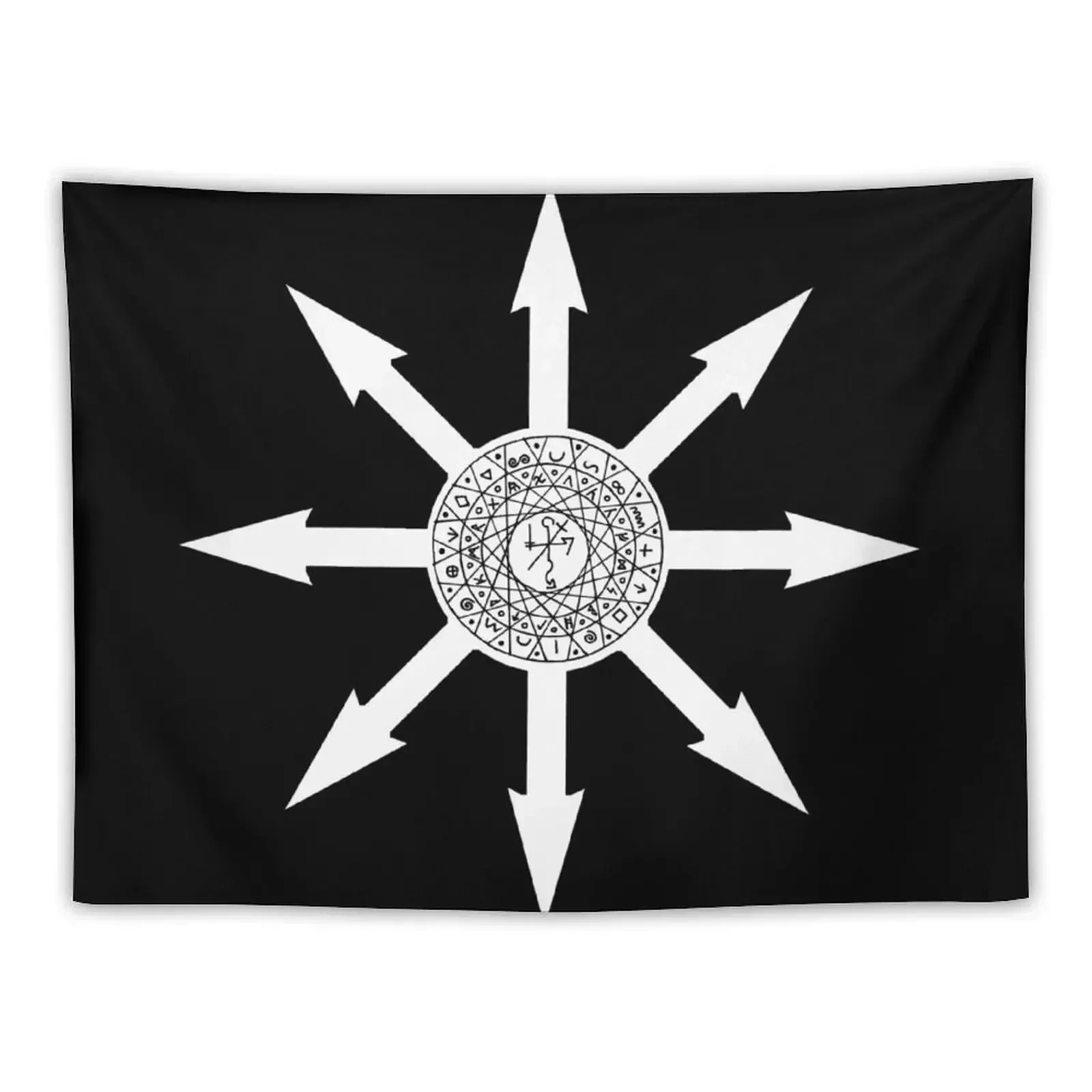 8 Pointed Chaos Star - Chaos Magick Symbol Tapestry Decoration Room Wall Hanging Decor Home Decoration For Rooms Tapestry