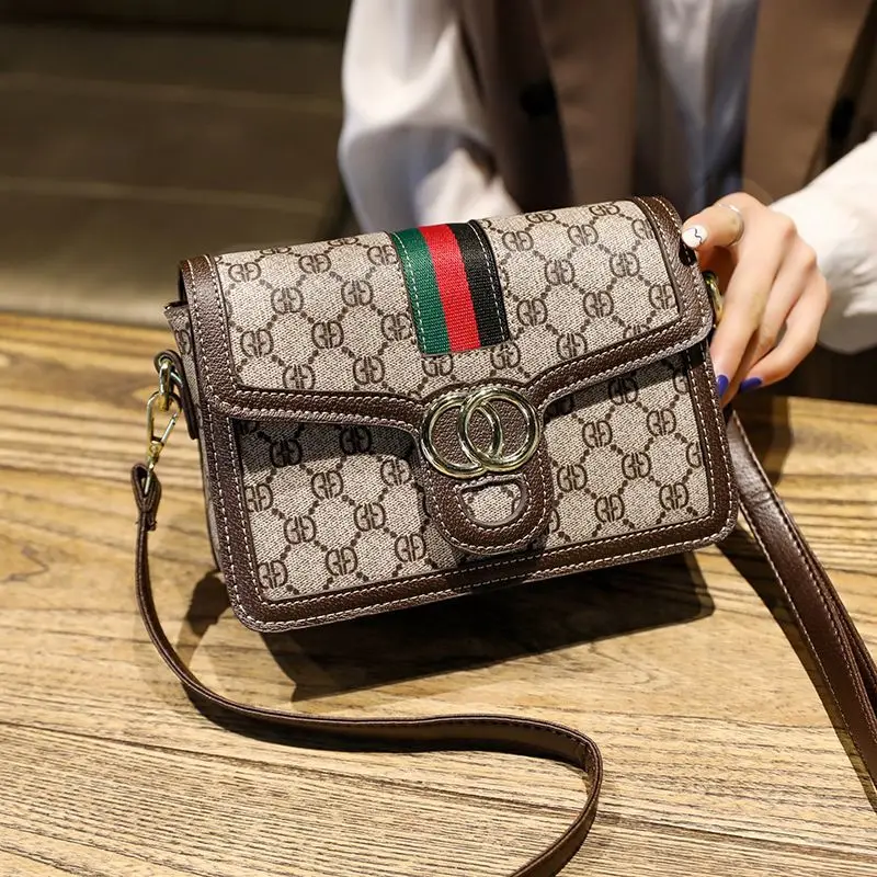 

High-end single-shoulder crossbody handbag for women, 2025 new model, retro style, high-quality small square bag