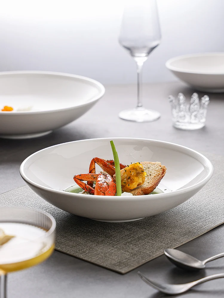 

Creative Chinese Sle Cerc Di Deep Soup Plate High Value Restaurant Hotel Special Utensils High Aesthetic Value