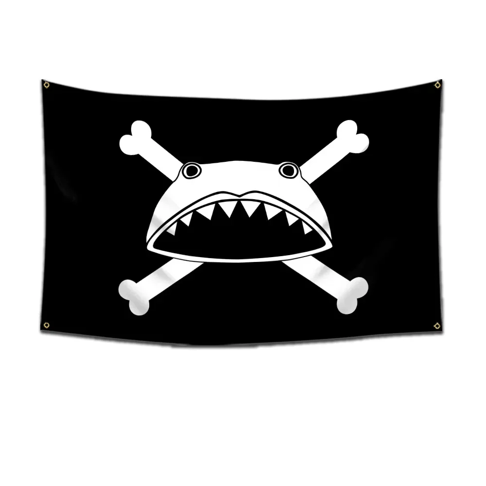 Anime One Piece Jolly Roger Wanddekoration Banner Gemälde Spielzeug Cartoon Luffy Zoro Strohhut Piraten Totenkopf Flagge Spielzeug für Kinder Geschenk