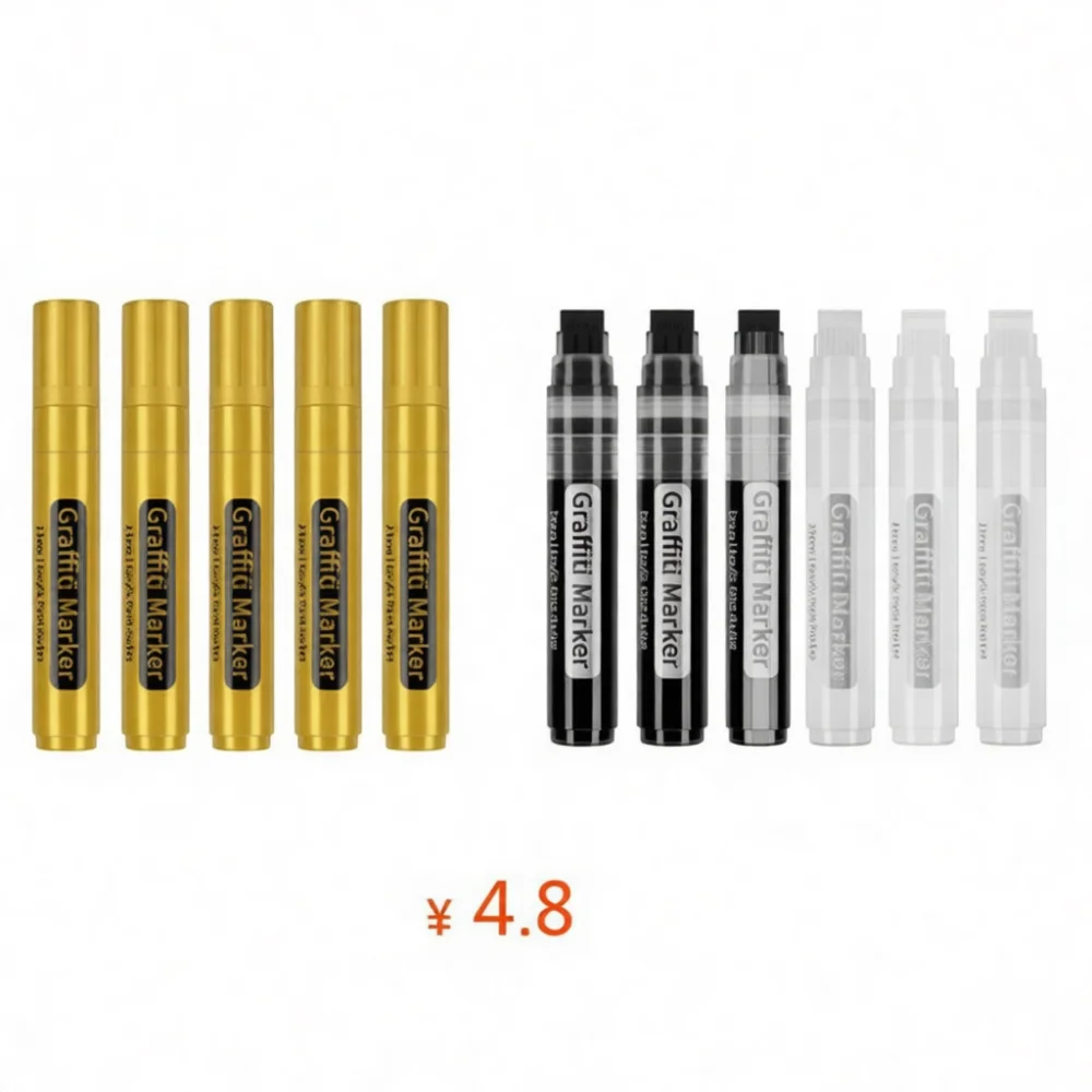 Large Flat Tip Acrylic Paint Markers Set 15mm Water Based Pens For Artistic Drawing Coloring Graffiti Crafting Designs