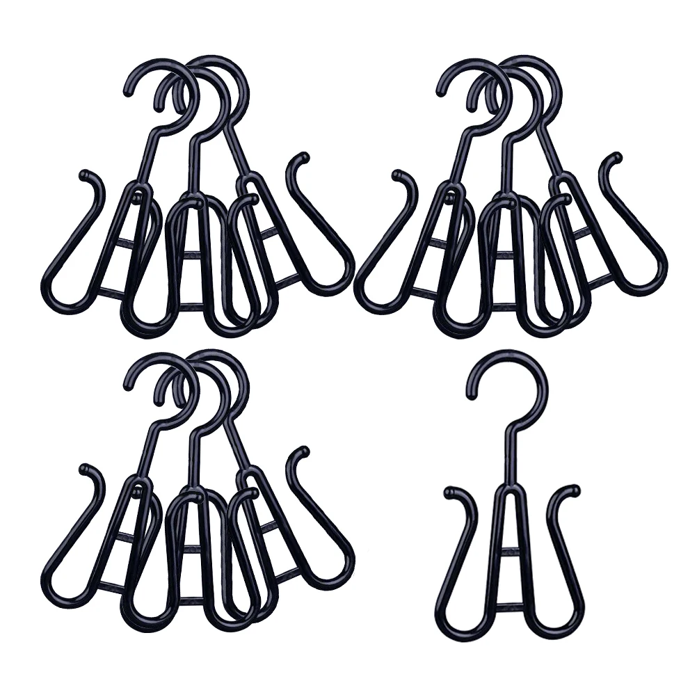 

10Pcs Shoe Hanger Drying Rack Double Hook Plastic Shoe Holder Shoes Organizer Lightweight Drying Shelf
