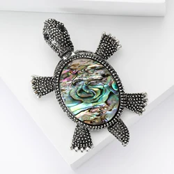 New Shell Turtle Brooches for Women Unisex Enamel Sea Life Pins Event Party Backpack Decoration Clothes Accessories