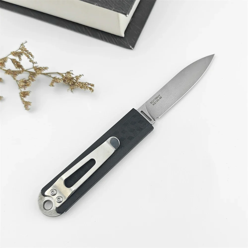 Mini Utility Knife 440C Blade Nylon Fiber Handle Hidden Tang Fruit Knife Outdoor Camping Portable Tool EDC with Gift Box