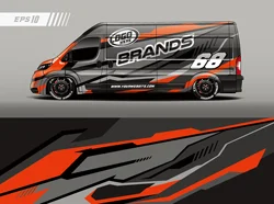 Colorful Stitching Full Body Racing RV Graphic Decals Vinyl Wrap Camo Custom Size Color Changing DIY Car Full Wrap 300*58cm