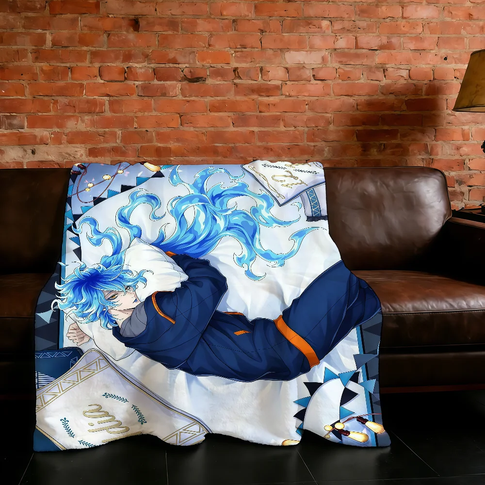 

Blanket Super Warm Comfortable Plush Anime Throw Blanket Child Game Home Sofa T-Twisted-Wonderland Bedroom Gift