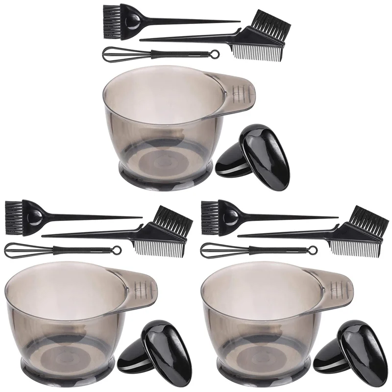 

【RECOMENDAR】15 Pcs Professional Hair Dyeing Tool, Suitable For Salon And Home Hair Dyeing Brush Comb, Coloring Bowl, Dye Mixer B