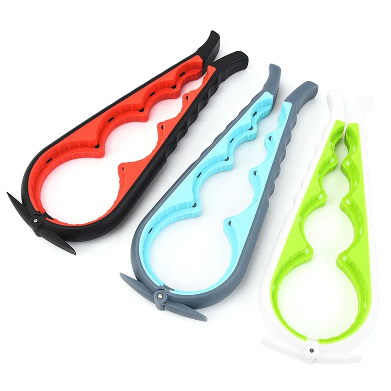 Can Opener Multi Functional 4 In 1 Beverage Bottle Opener Cap Twister Four Position Can Opener Anti Slip Cap Twister