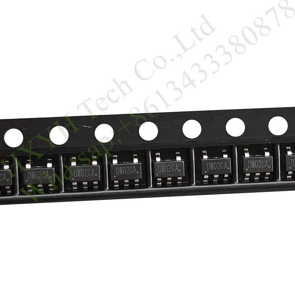 (50pcs/Bag) DW02CA SOT-23-5 Dual Function Lithium Battery Protection Chip - Replacing DW02R